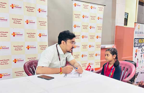 Health Camp at Birla Divya Jyoti School