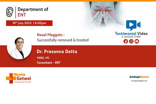 ENT Success Story: Dr. Prasanna Datta's Team Saves Patient from Nasal Myiasis