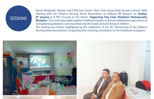 Neotia Bhagirathi Woman and Child Care Centre New Town successfully hosted a Round Table Meeting with the Uluberia Nursing Home Associations at Uluberia RR Banquet