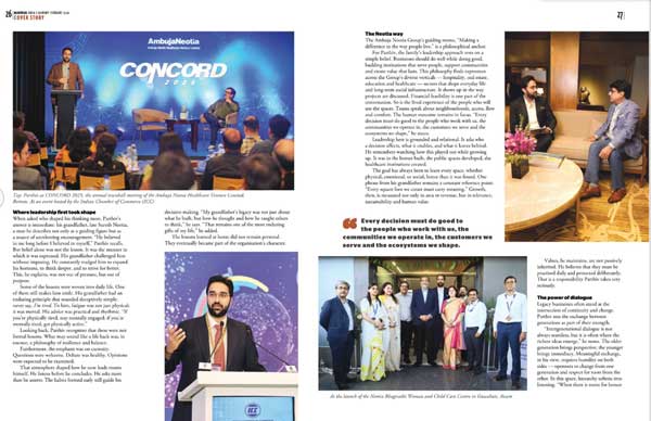 Marwar India Magazine featuring our Joint Managing Director, Parthiv Neotia, on its cover