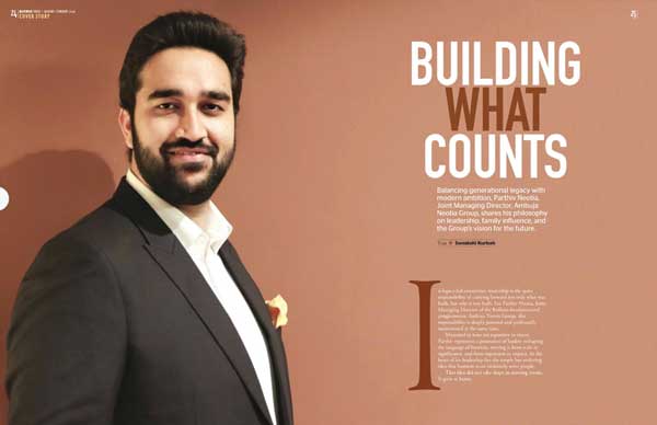 Marwar India Magazine featuring our Joint Managing Director, Parthiv Neotia, on its cover