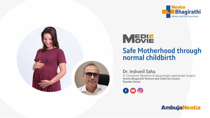 Dr. Indranil Saha speaks on Safe Motherhood through normal childbirth