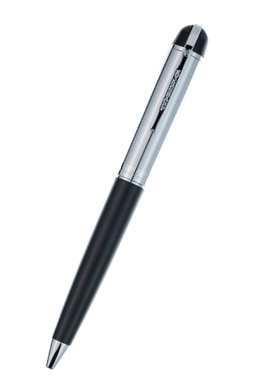 Wahl-Eversharp Skyline Black Silver Trim Ballpoint Pen