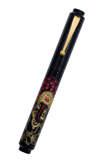 AP LIMITED EDITION GANESHA - REMOVER OF OBSTACLES FOUNTAIN PEN W/ 14KT NIB