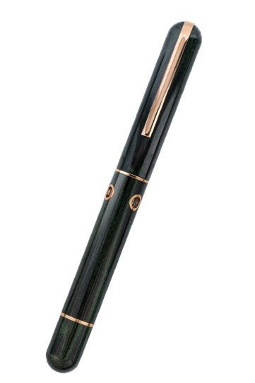 Nahvalur Nautilus Chelonia Green Ebonite Fountain Pen Rosegold