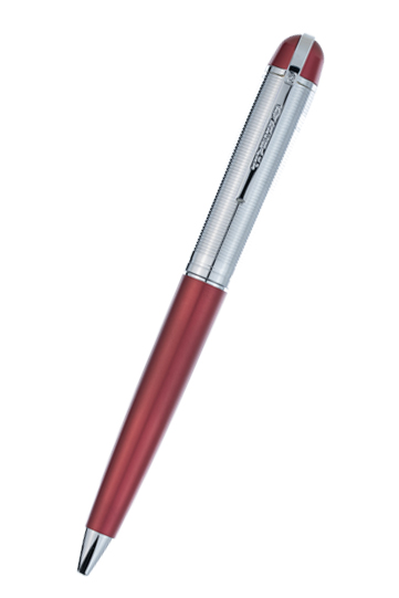 Wahl-Eversharp Skyline Red Silver Trim Ballpoint Pen