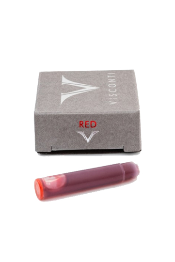 Visconti ink cartridge box of 10 pcs Red