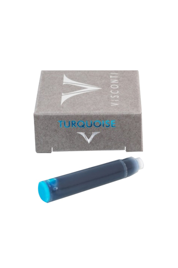 Visconti ink cartridge box of 10 pcs Turquoise