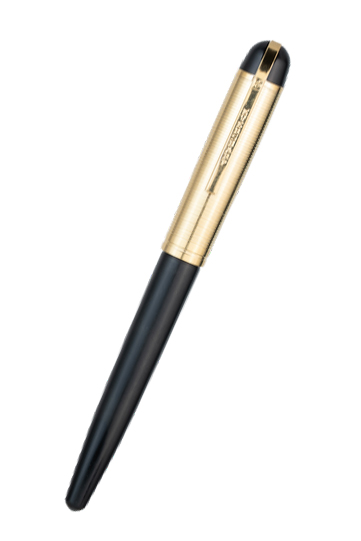 Wahl-Eversharp Skyline Black Gold Trim Fountain Pen